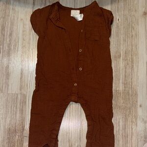 Offspring Brown Kids Jumpsuit 6 month